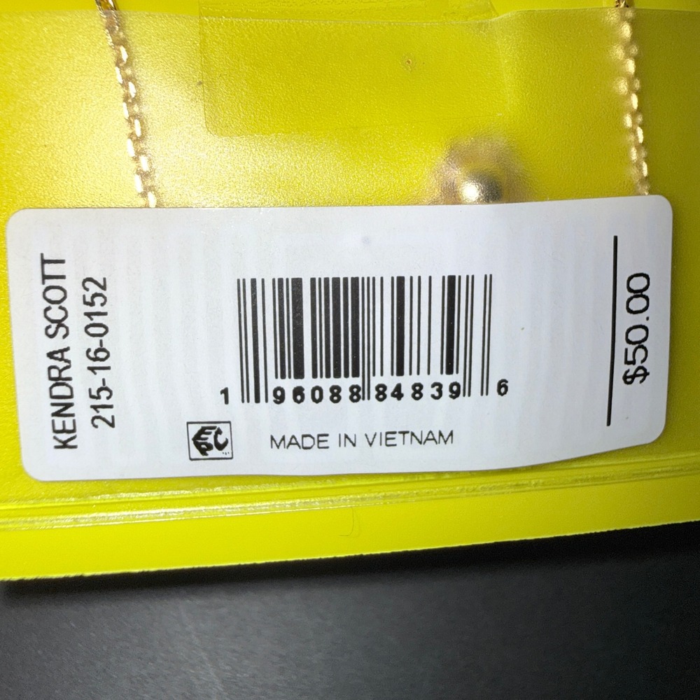 Kendra Scott Necklace Women Gold BOO! New Halloween Iridescent Pendant - Picture 4 of 5